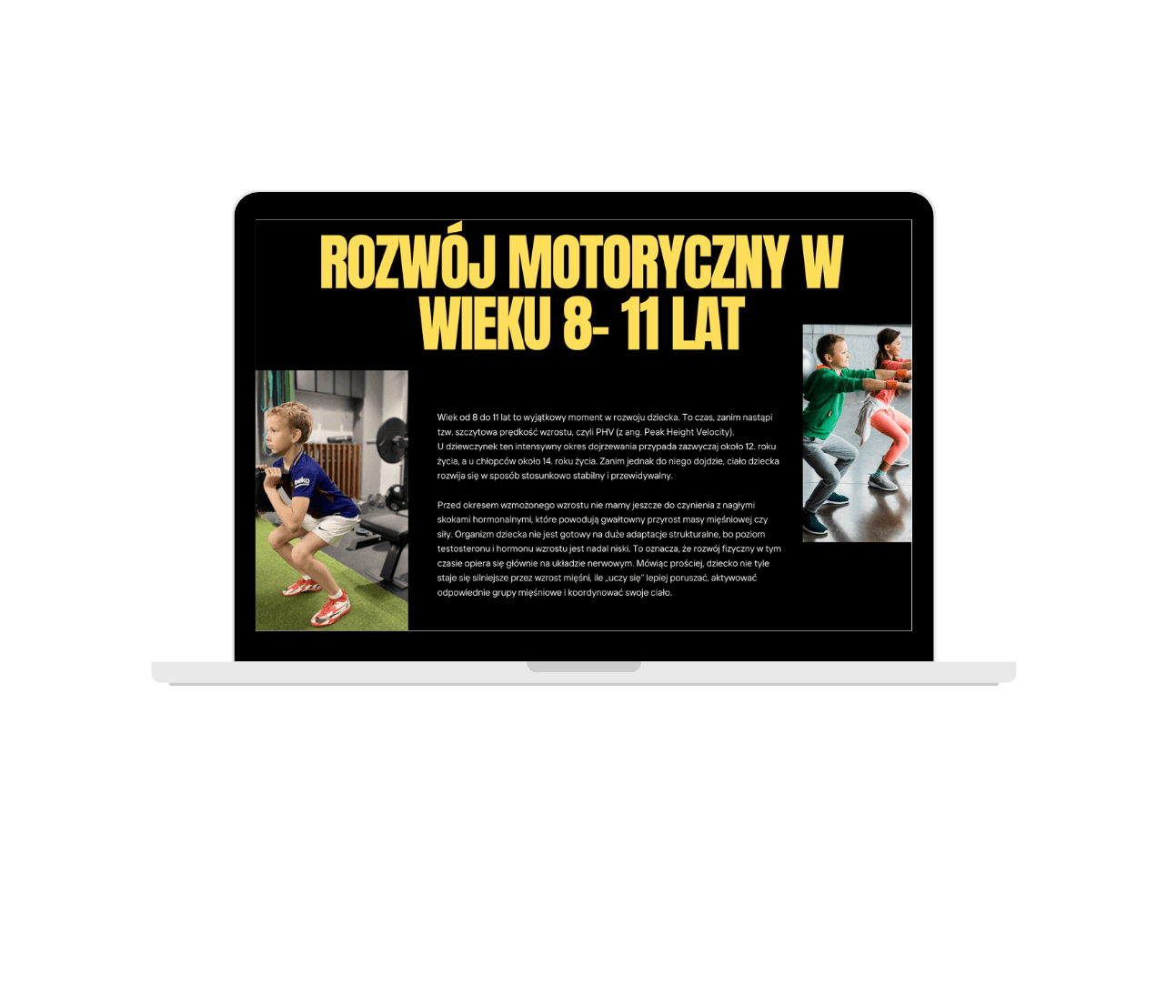 Rozwój motoryczny dziecka 8-11 lat