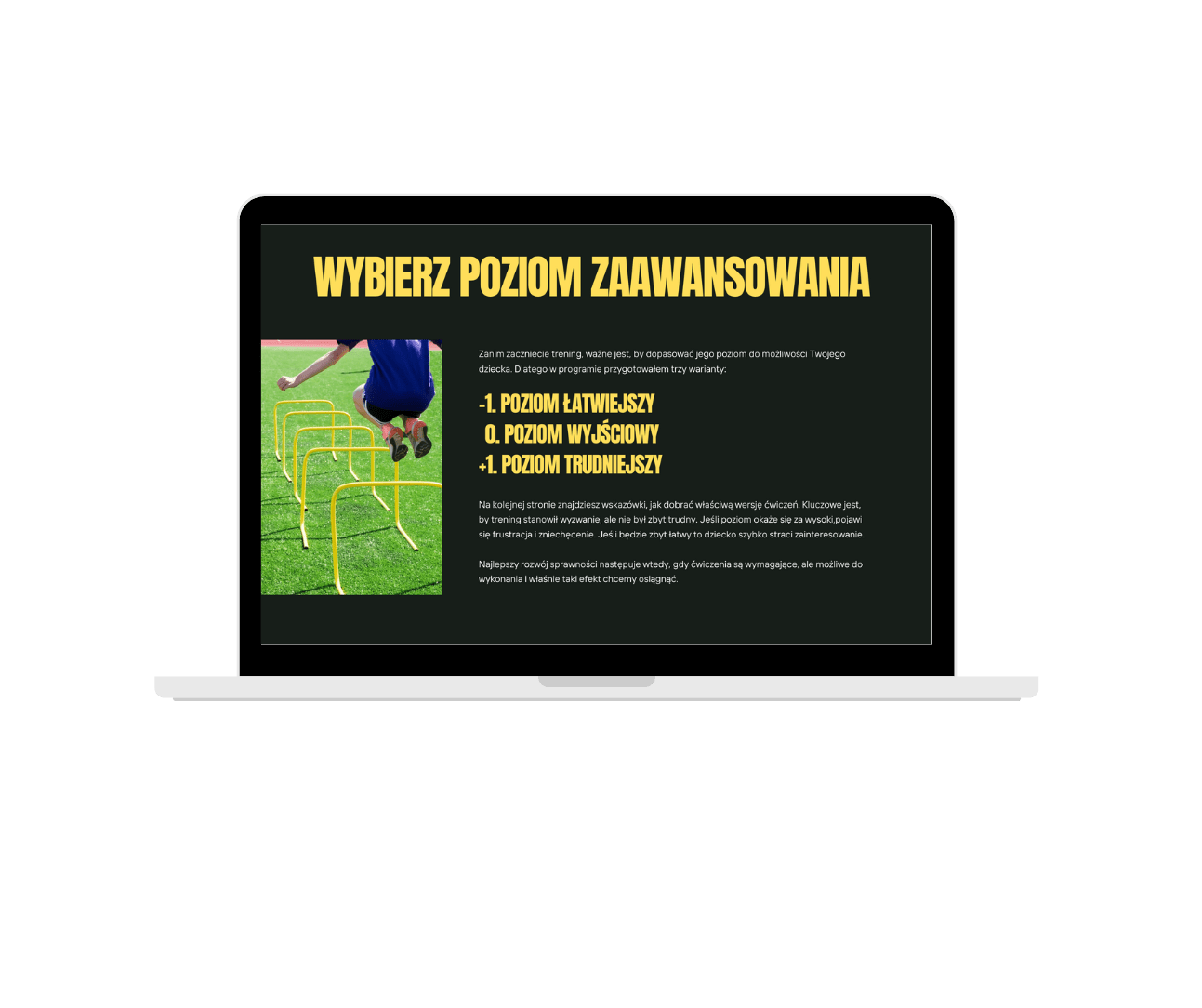Poziom trudności treningu motorycznego dla dzieci
